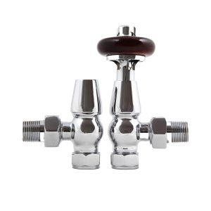 BOSTON/YORK Kit de vanne de régulation thermostatique avec roue en bois