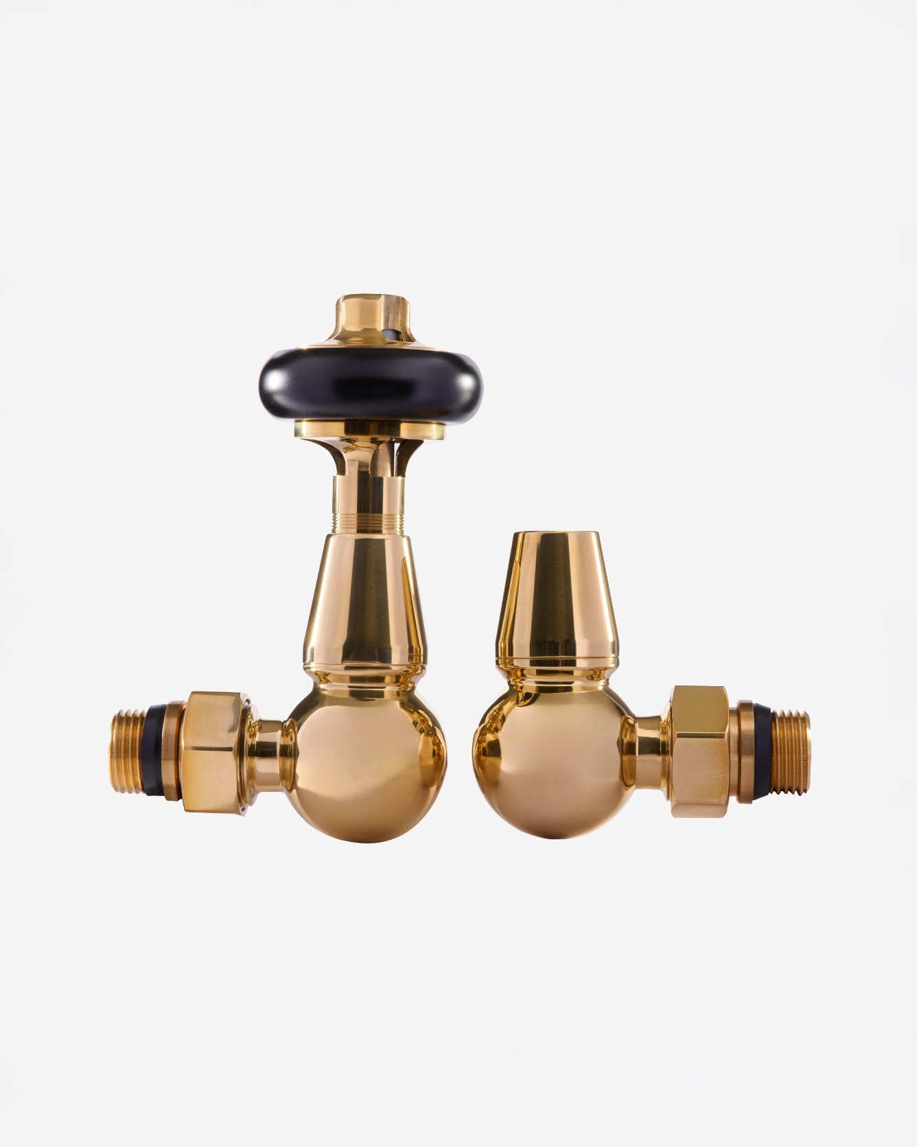 BOSTON/YORK Kit de vanne de régulation thermostatique avec roue en bois