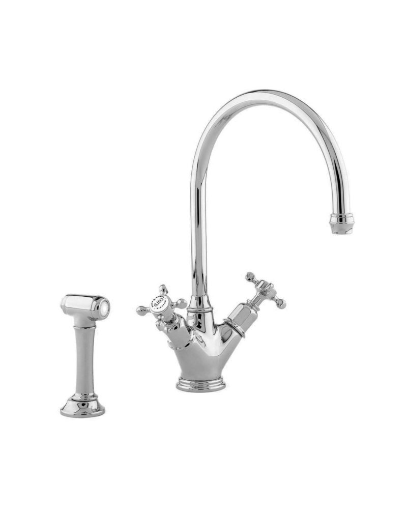 Armatur Küche Chrom mit Auszugsbrause Vintage retro landhaus
